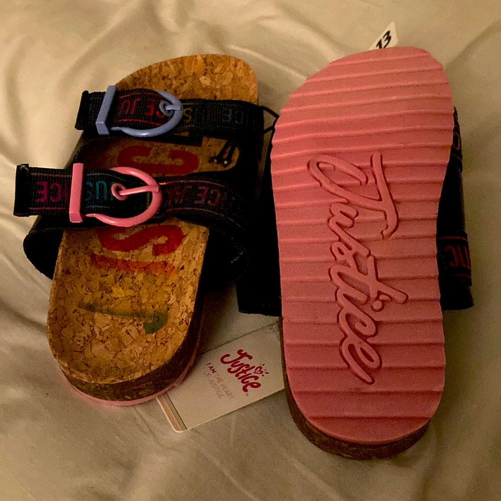Justice sandals new